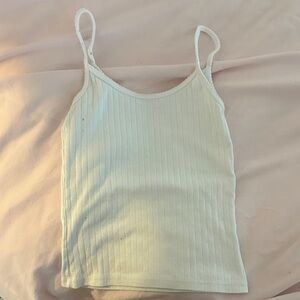 Brandy Melville White Ribbed Camisole